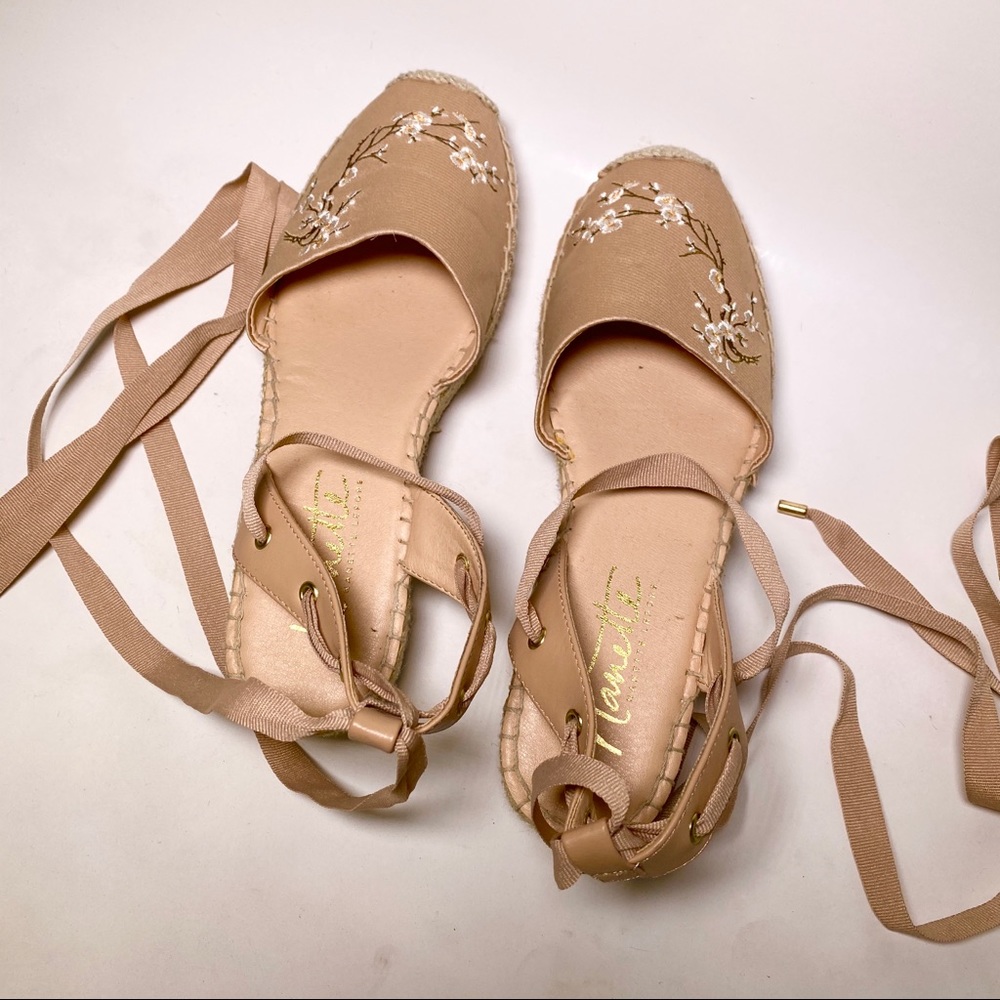 Nanette Lepore Beatriz Closed Toe Espadrilles Sz 7 - Picture 5 of 10